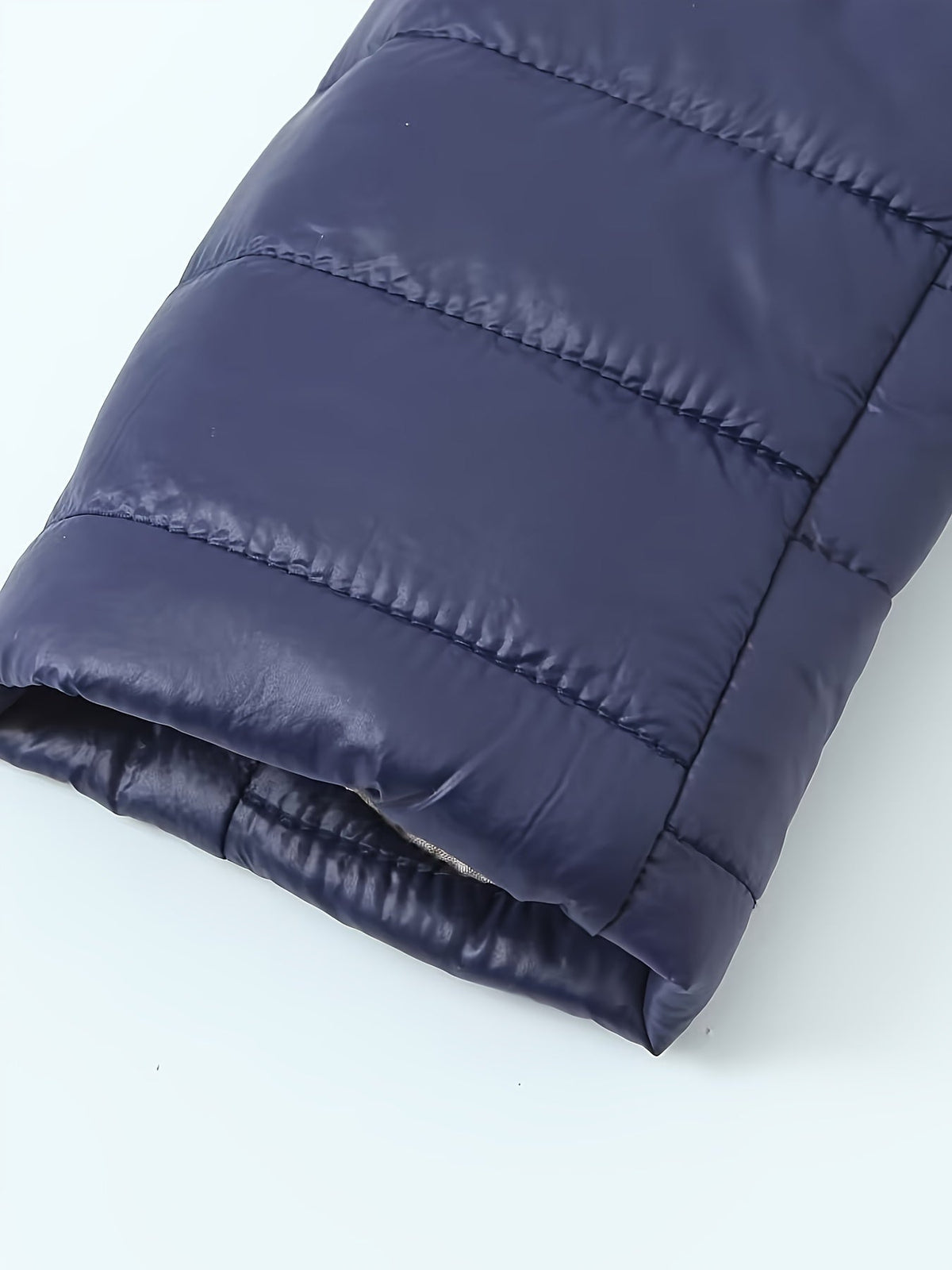 Nina | Warme puffy jas met rits en imitatiefbont voering