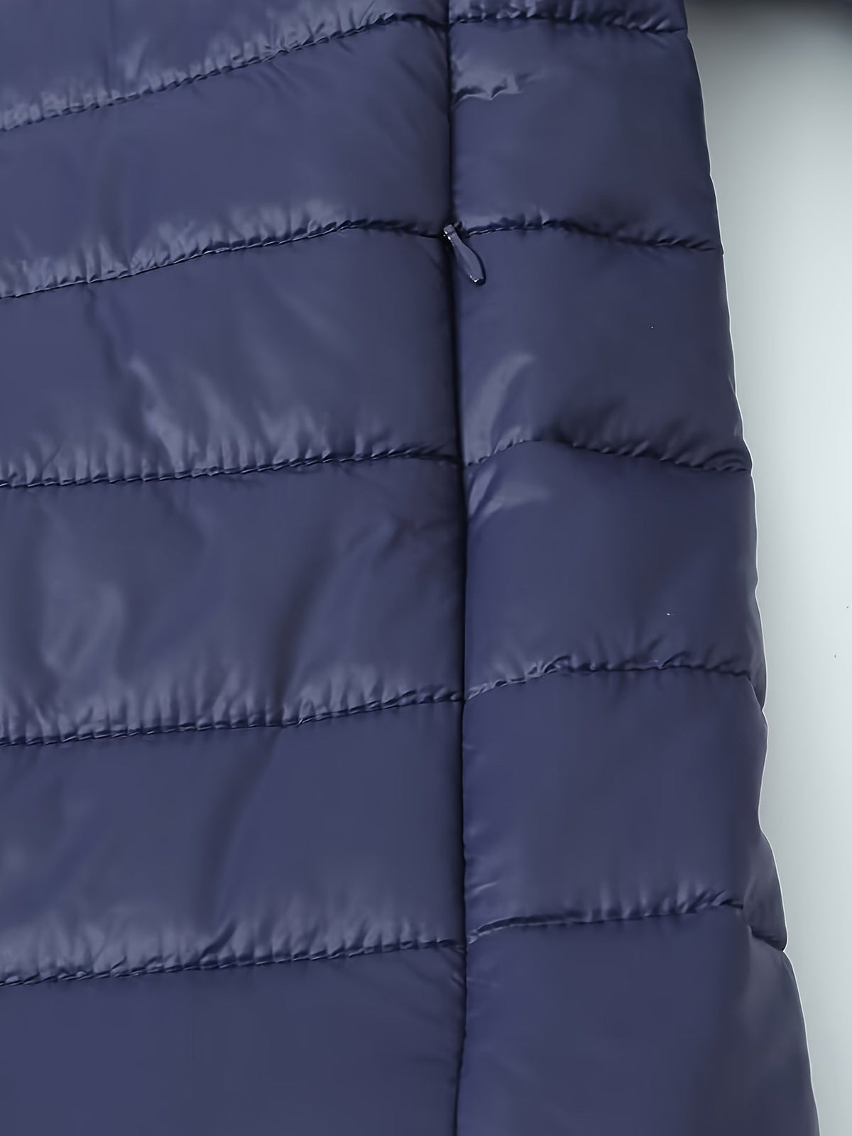 Nina | Warme puffy jas met rits en imitatiefbont voering