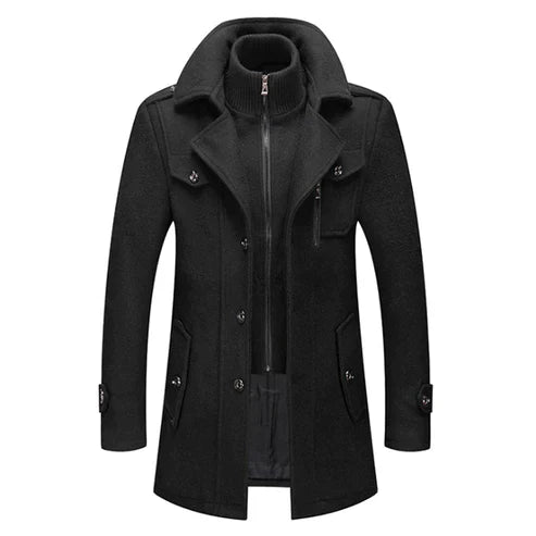 Luxe Heren Winterjas Met Kraag - Antwan