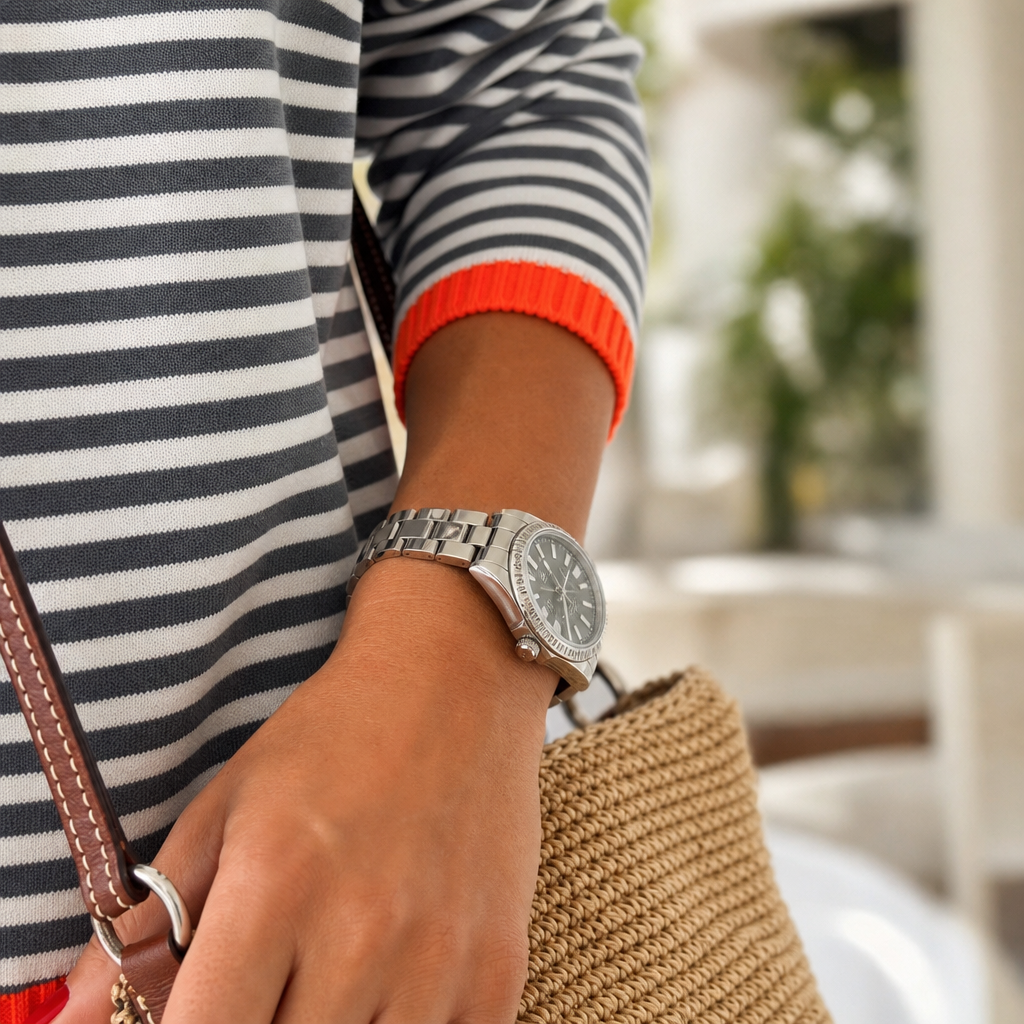 Tivana – Zachte Touch Gestreepte Lange Mouw