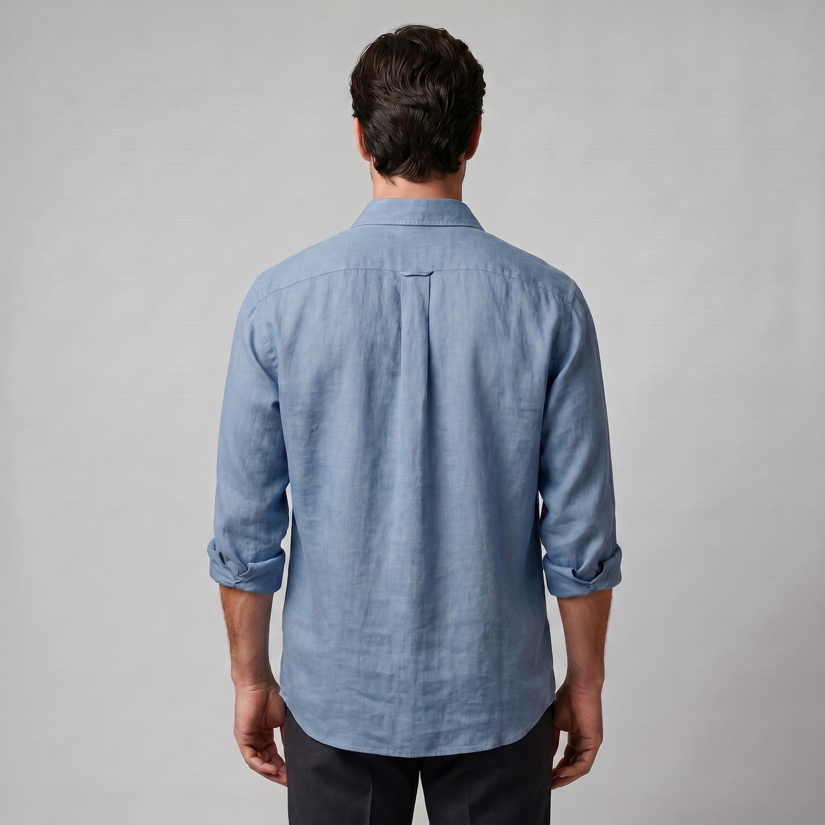 Overhemd Heren Oversized Lange Mouwen Casual