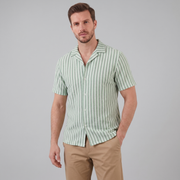 Overhemd Heren Verticale Strepen Resort Casual Zomer
