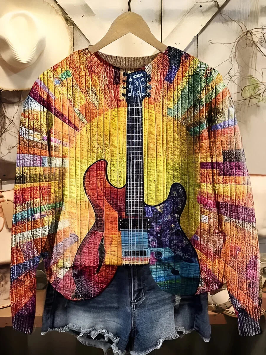 Tanja - Kleurrijke Boho Stijl Sweatshirt