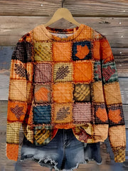 Evelien - Zachte Patchwork Trui