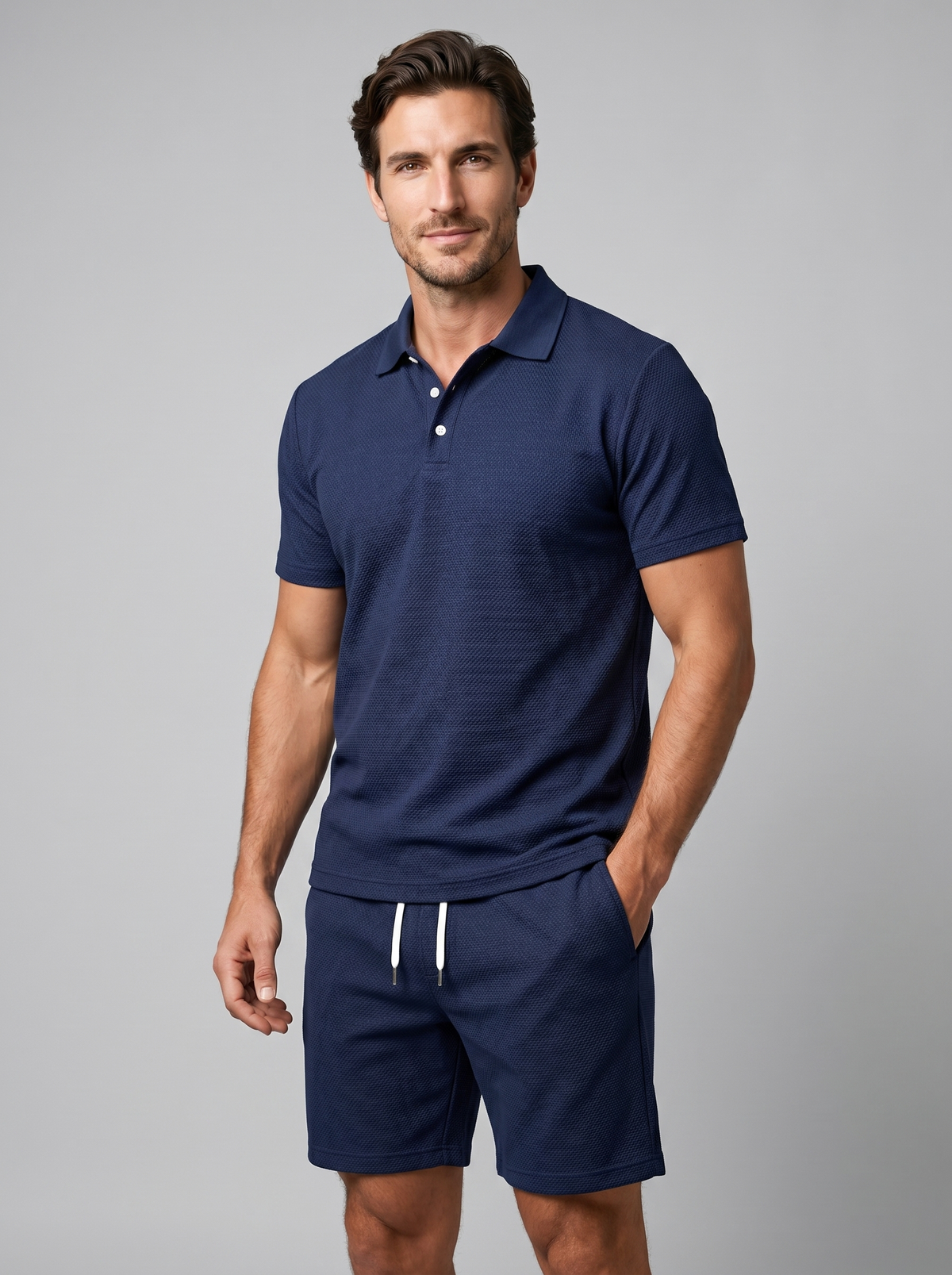 Polo En Shorts Set Heren Zomer Casual