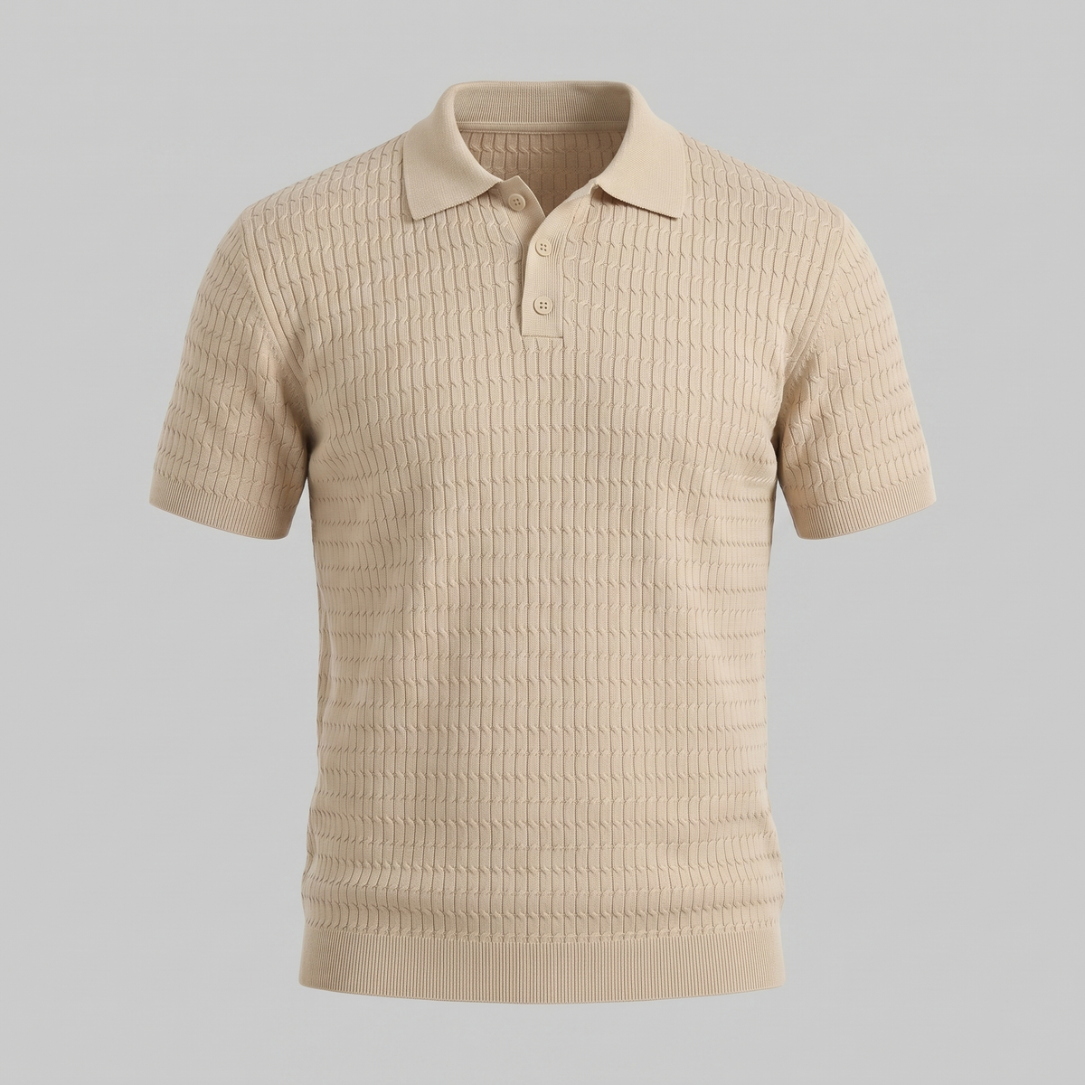 Polo Heren Slim Fit Lange Mouwen Smart Casual
