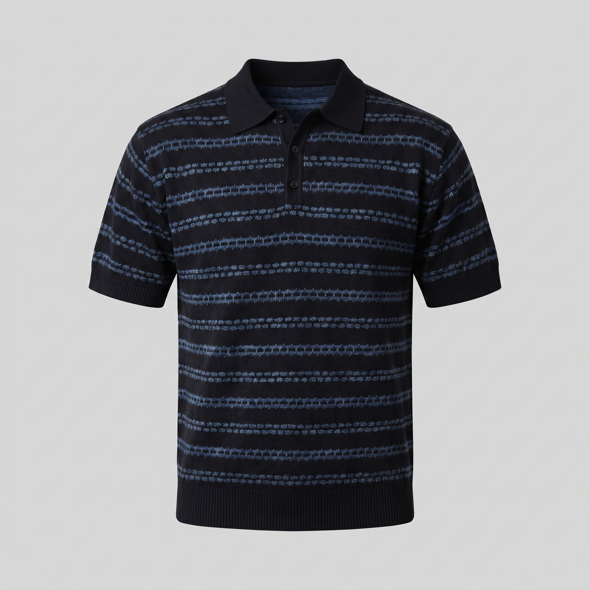 Polo Shirt Heren Gestreept Tailored Fit Casual
