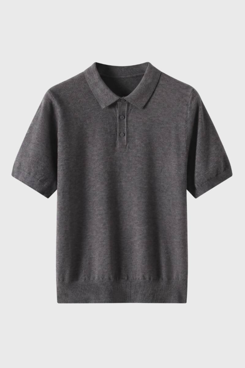 Polo Shirt Heren Korte Mouwen Klassieke Fit Gebreide Boord
