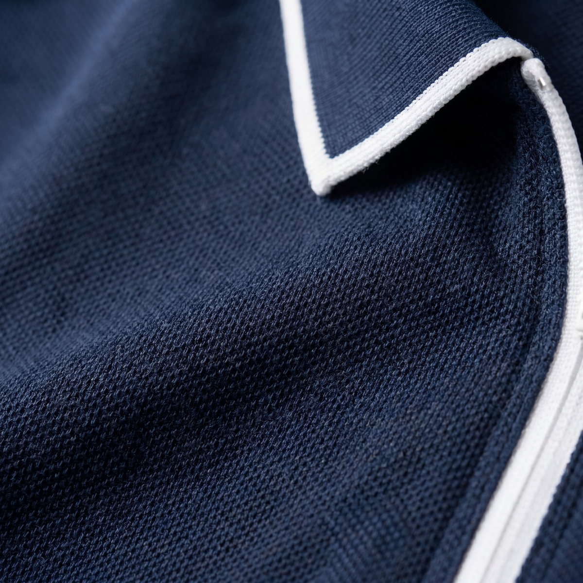 Poloshirt Heren Korte Mouwen Rits Casual