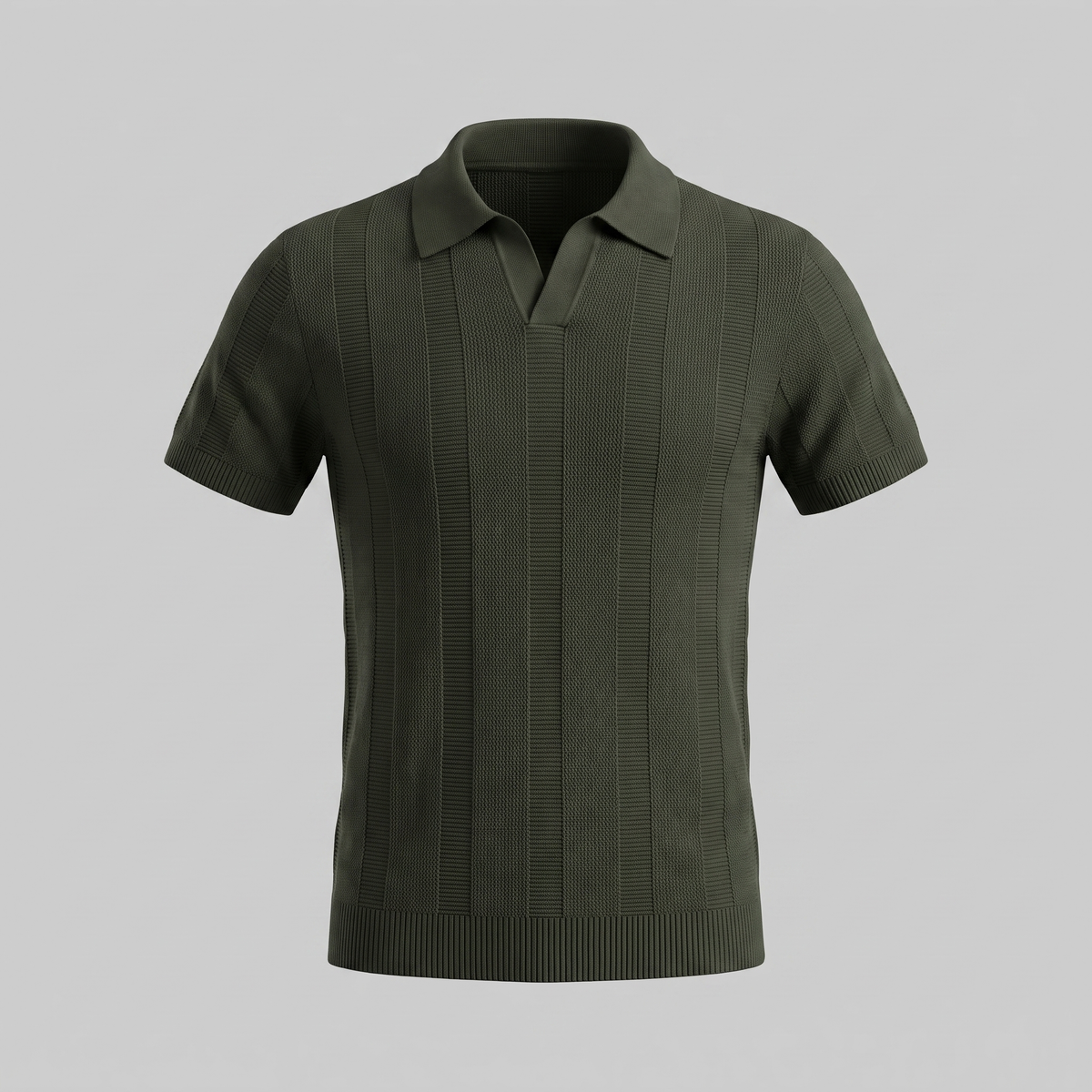 Poloshirt Heren Open Knit Casual Zomer