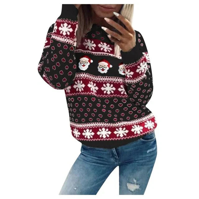 Warme Comfortabel Kersttrui voor Dames