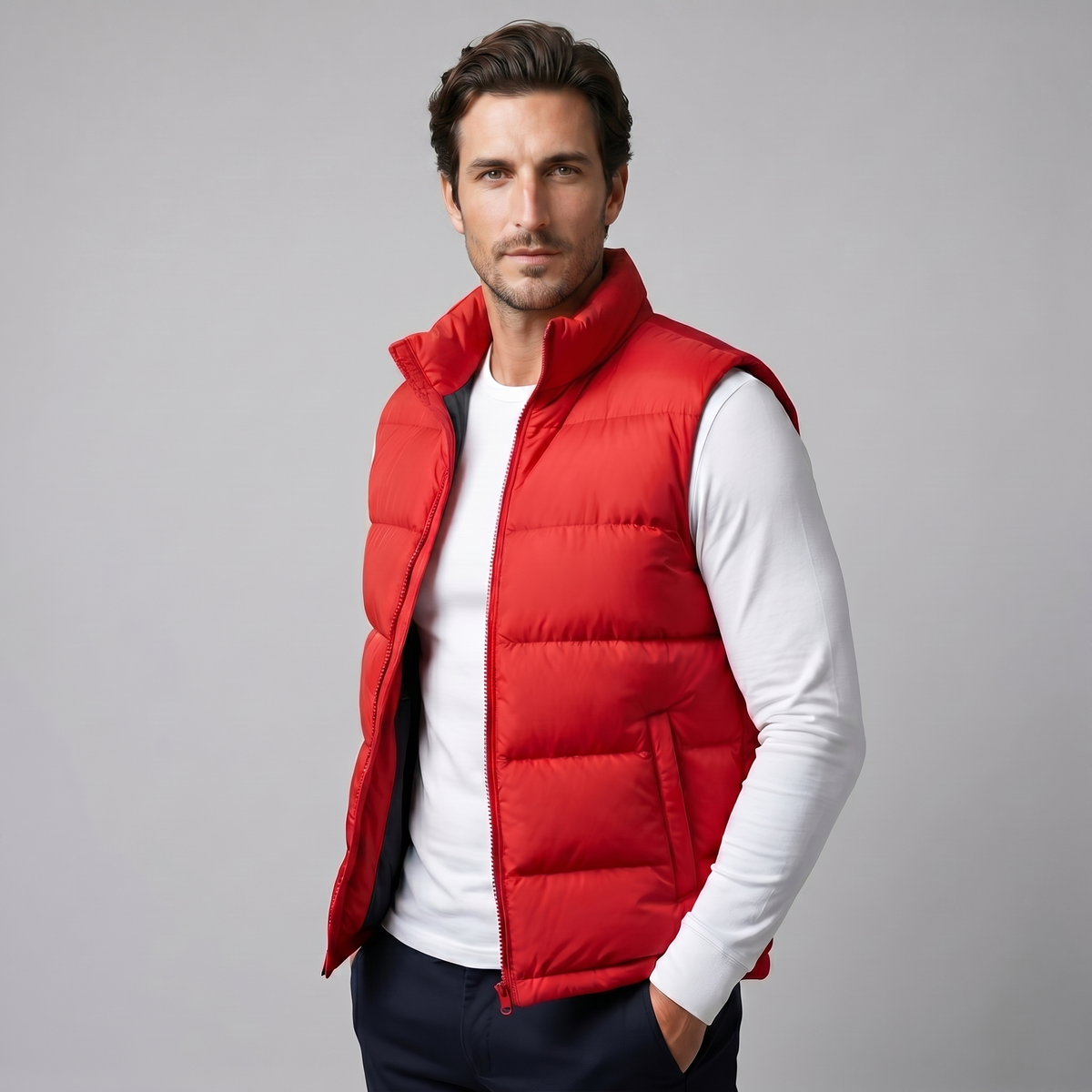 Quilted Padded Gilet Heren Winter Casual