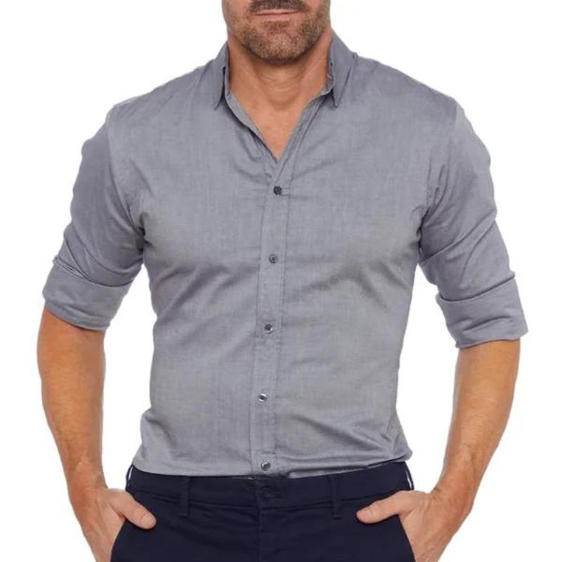 Roben | Kreukvrij heren overhemd met rits