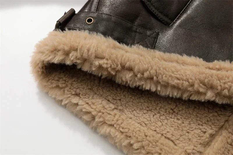 Stijlvol Warm Leren Jasje - Zara