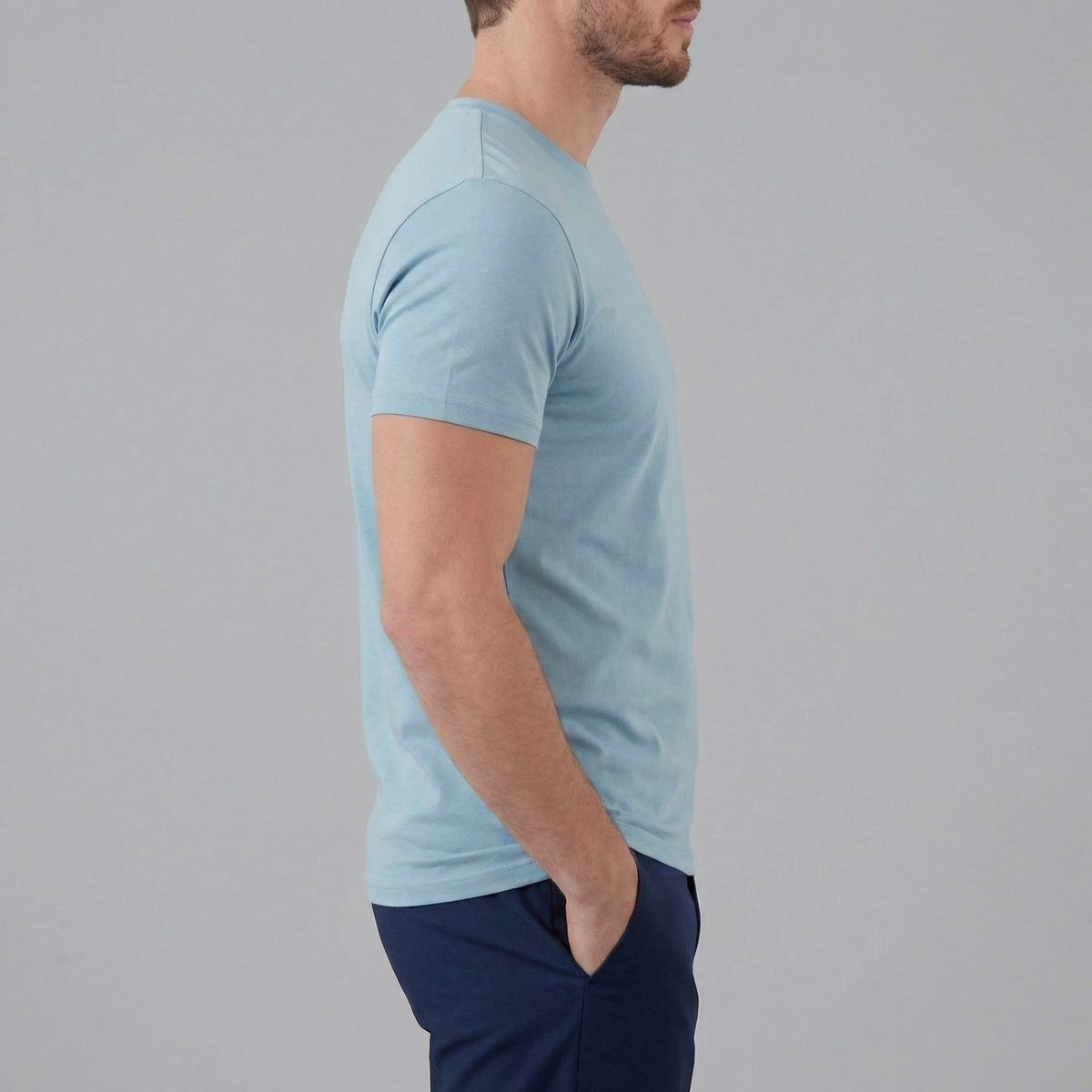 Slim Fit T-Shirt Heren Casual
