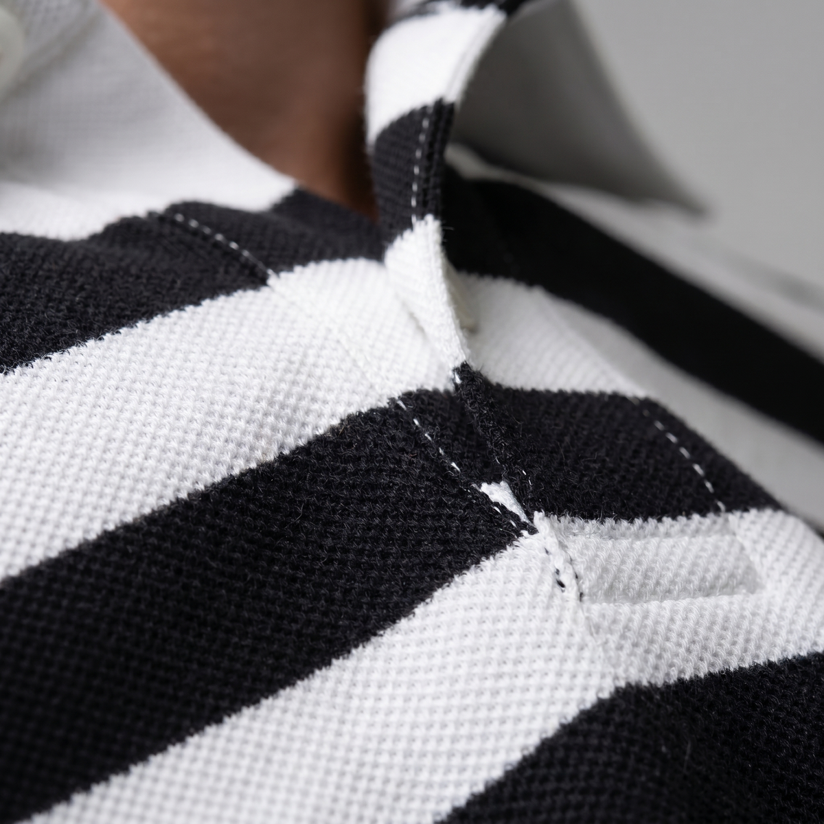 Smart Casual Polo Shirt Heren Korte Mouwen Gestreept