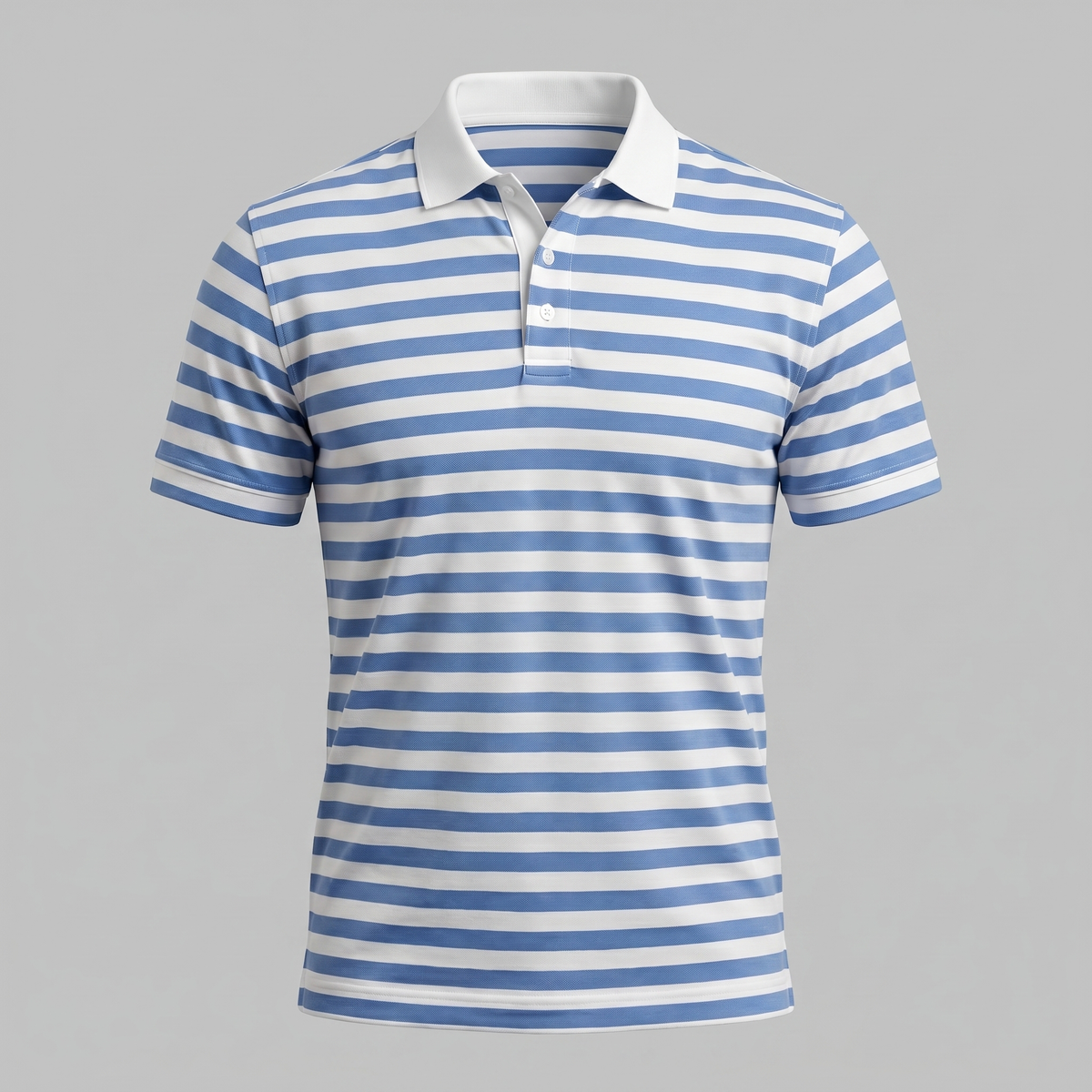 Smart Casual Polo Shirt Heren Korte Mouwen Gestreept