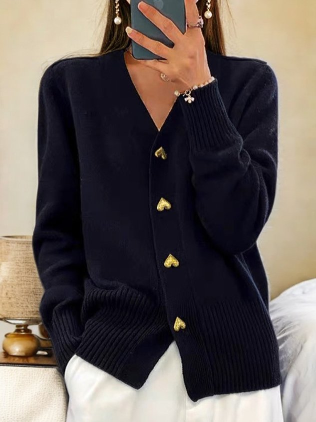 Amy | Elegante Brei Cardigan