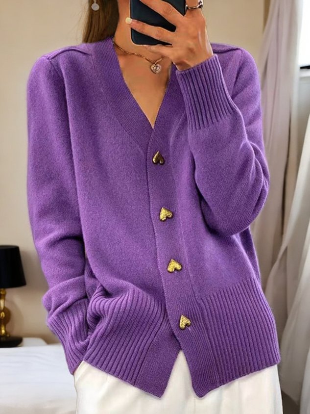 Amy | Elegante Brei Cardigan