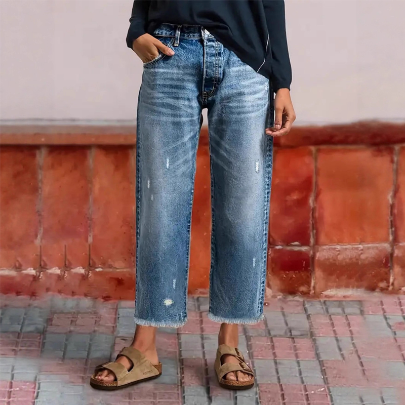 Dally | Retro-jeans met rechte pijpen voor dames