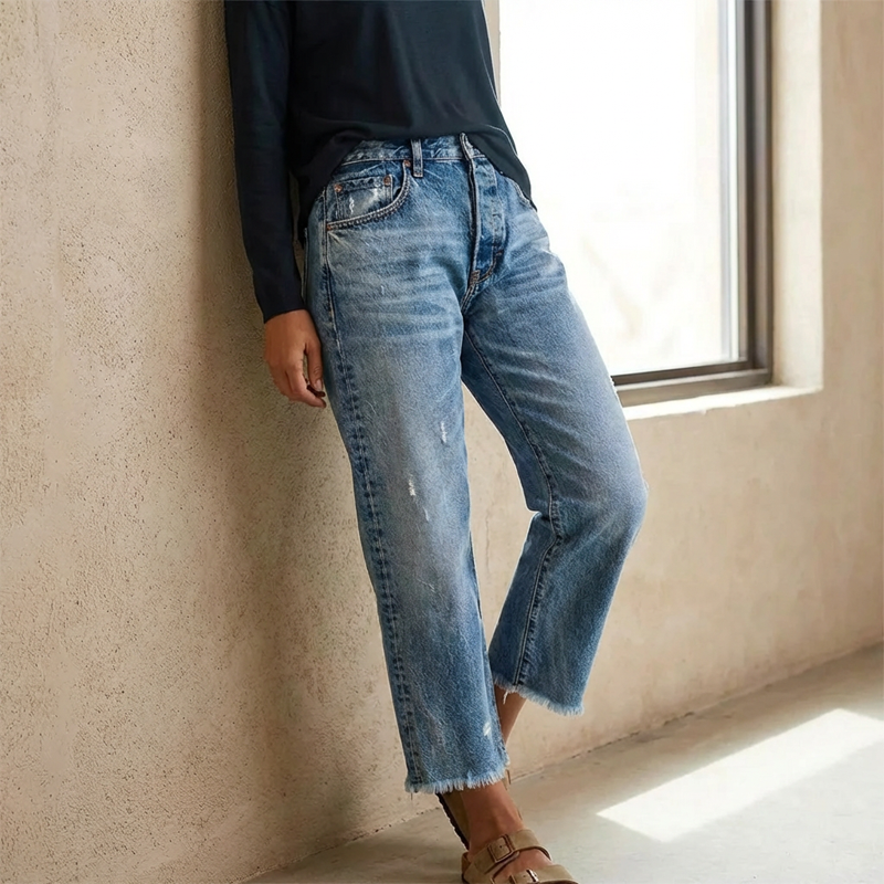Dally | Retro-jeans met rechte pijpen voor dames