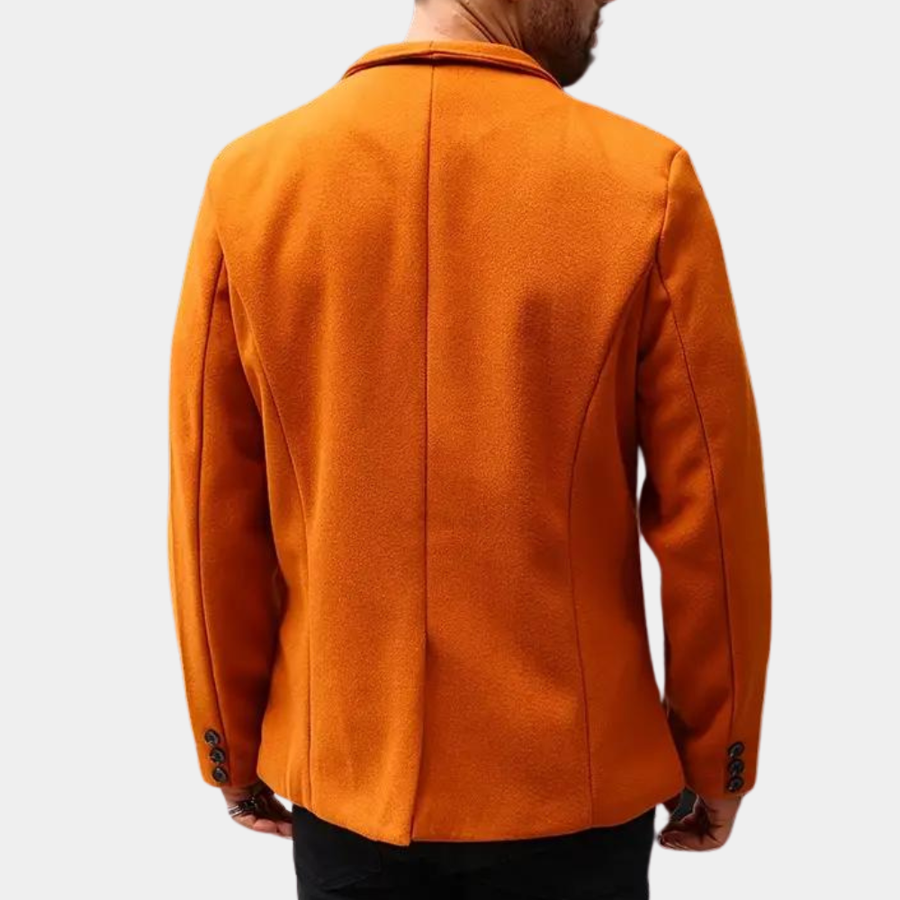 Stijn | Stijlvolle oranje zomer herenjas