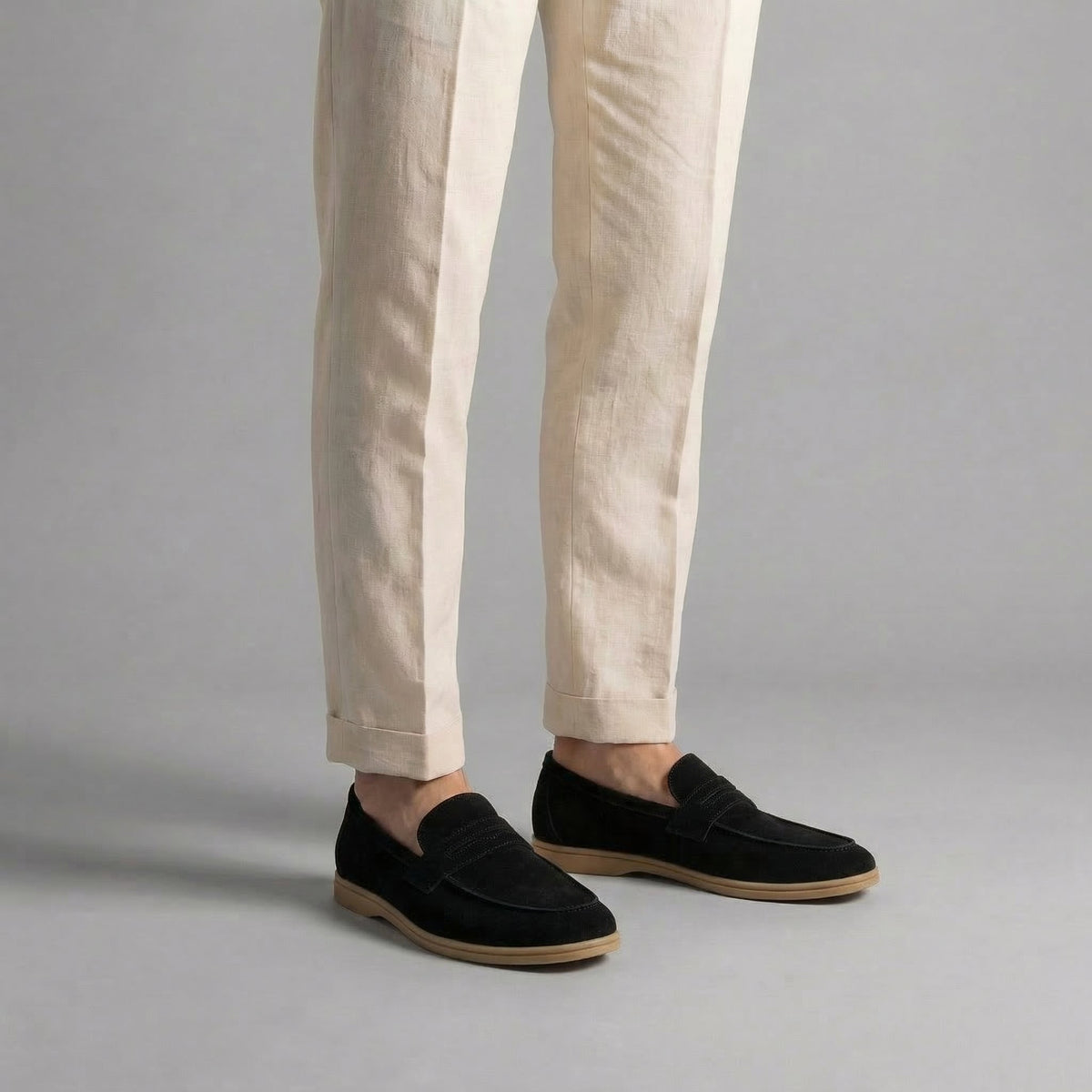 Suede Penny Loafers Heren Casual Formeel
