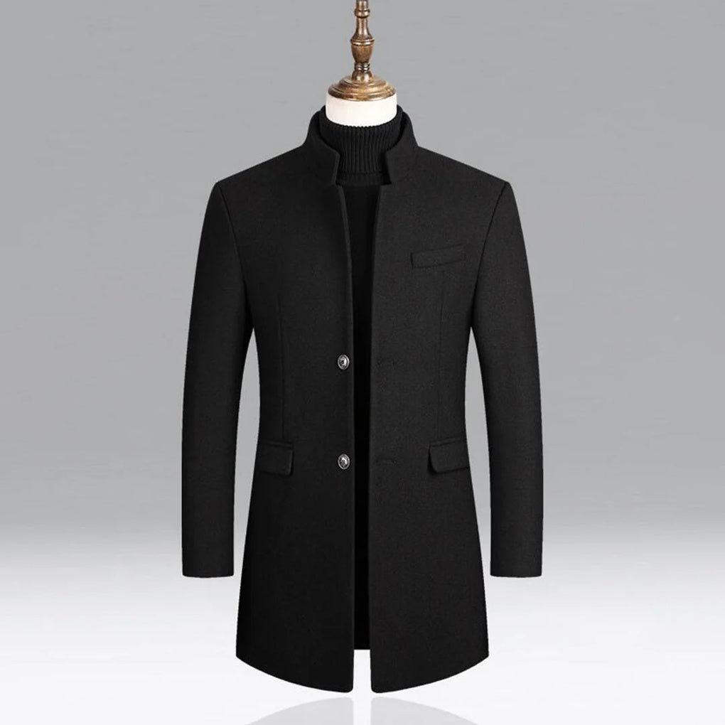 Elegante klassieke herenjas, tijdloze formele laag