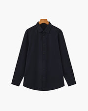 Tailored Shirt Heren Katoen Elastisch Casual Formeel