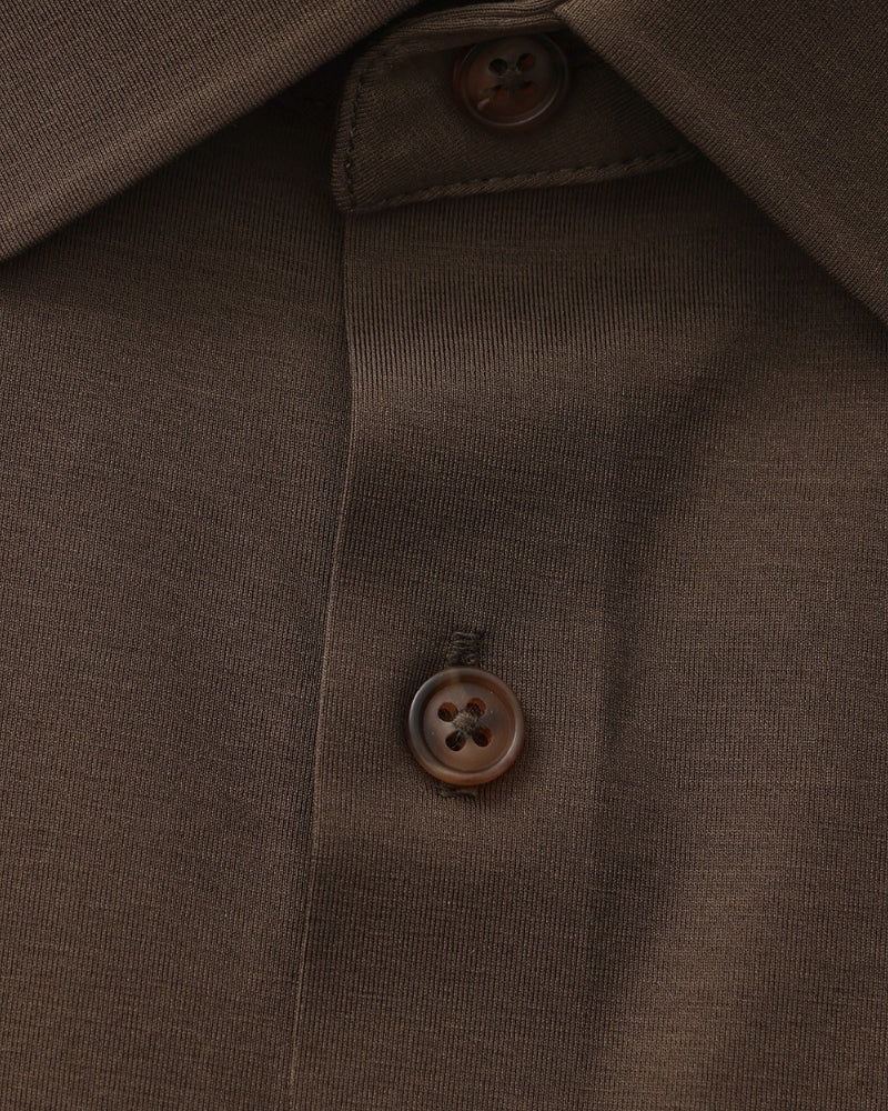 Tailored Shirt Heren Katoen Elastisch Casual Formeel