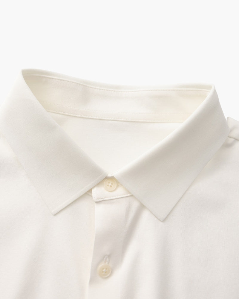 Tailored Shirt Heren Katoen Elastisch Casual Formeel