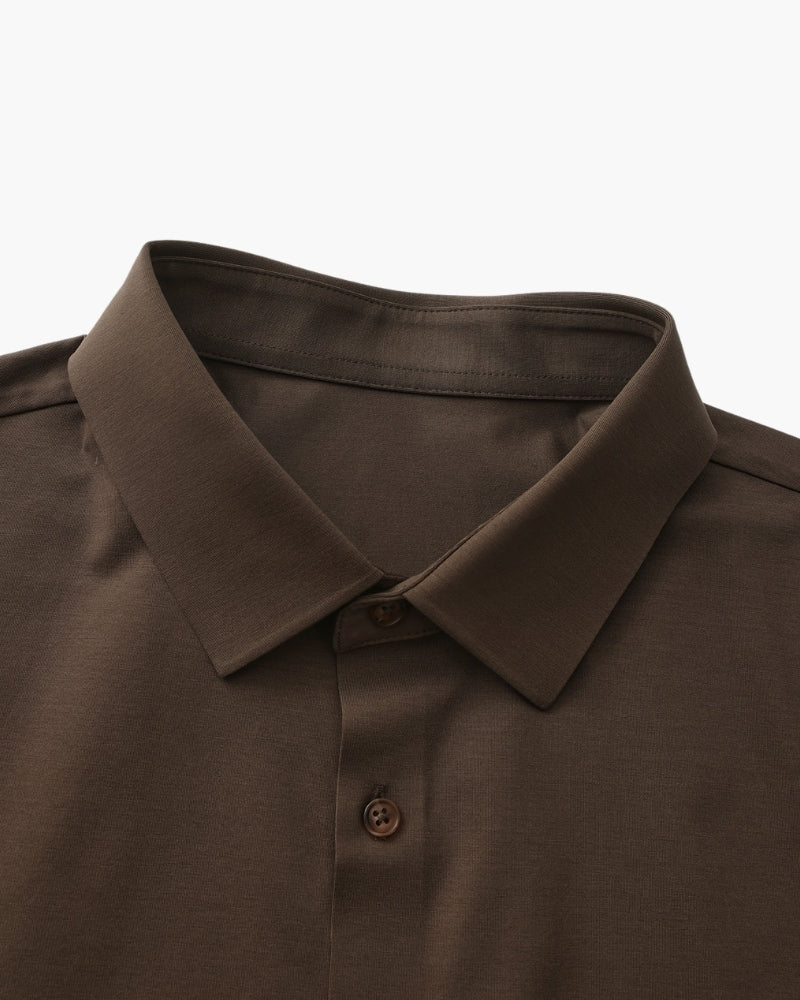 Tailored Shirt Heren Katoen Elastisch Casual Formeel
