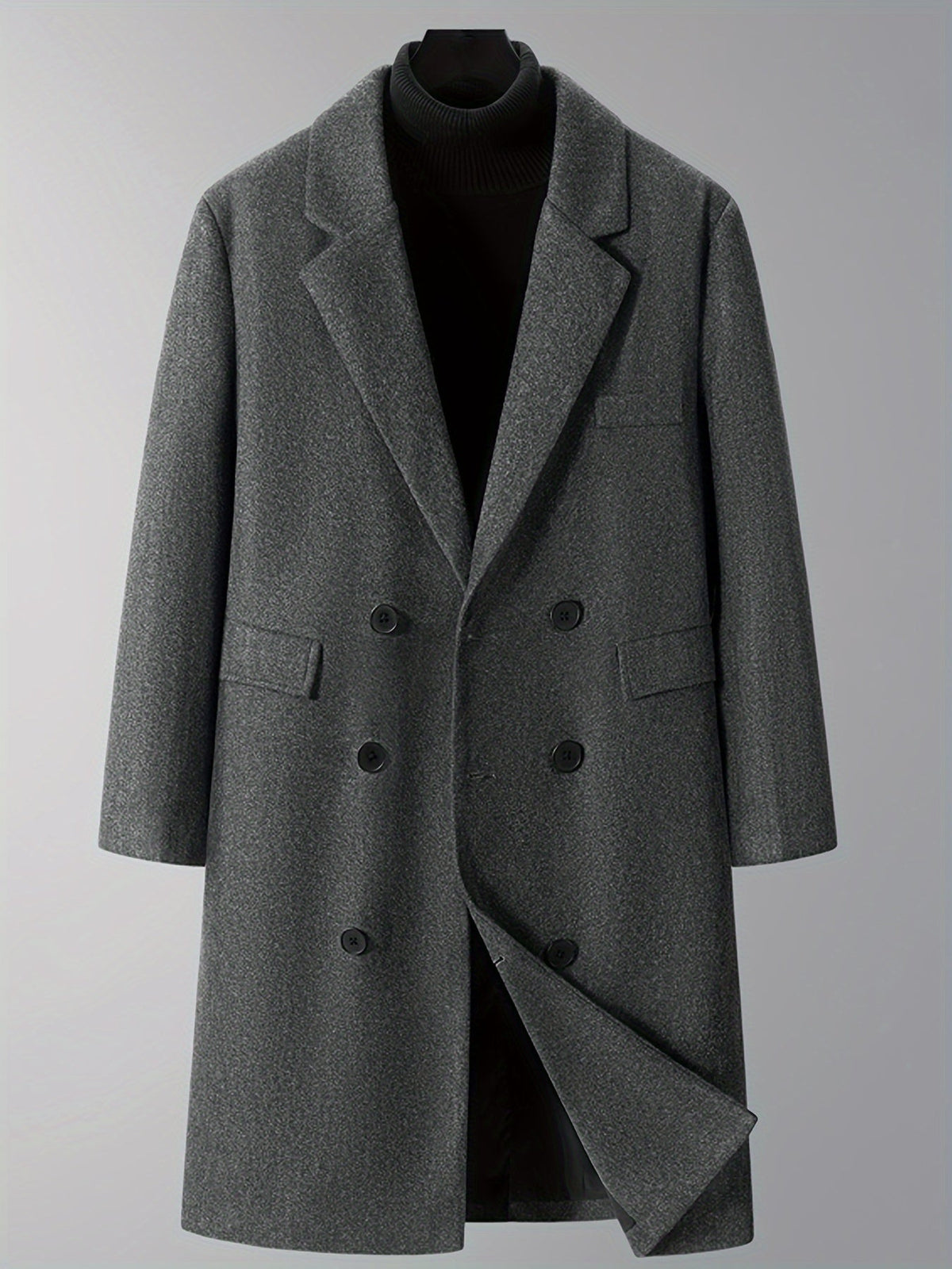 Thijs | Warme herendubbele winterjas met zakken