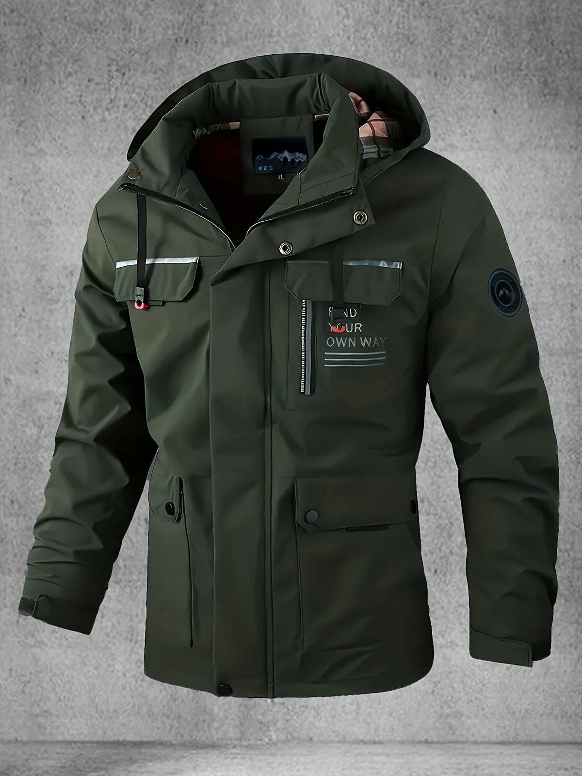 Thijs | Waterdichte & winddichte heren softshell jas met capuchon en meerdere zakken