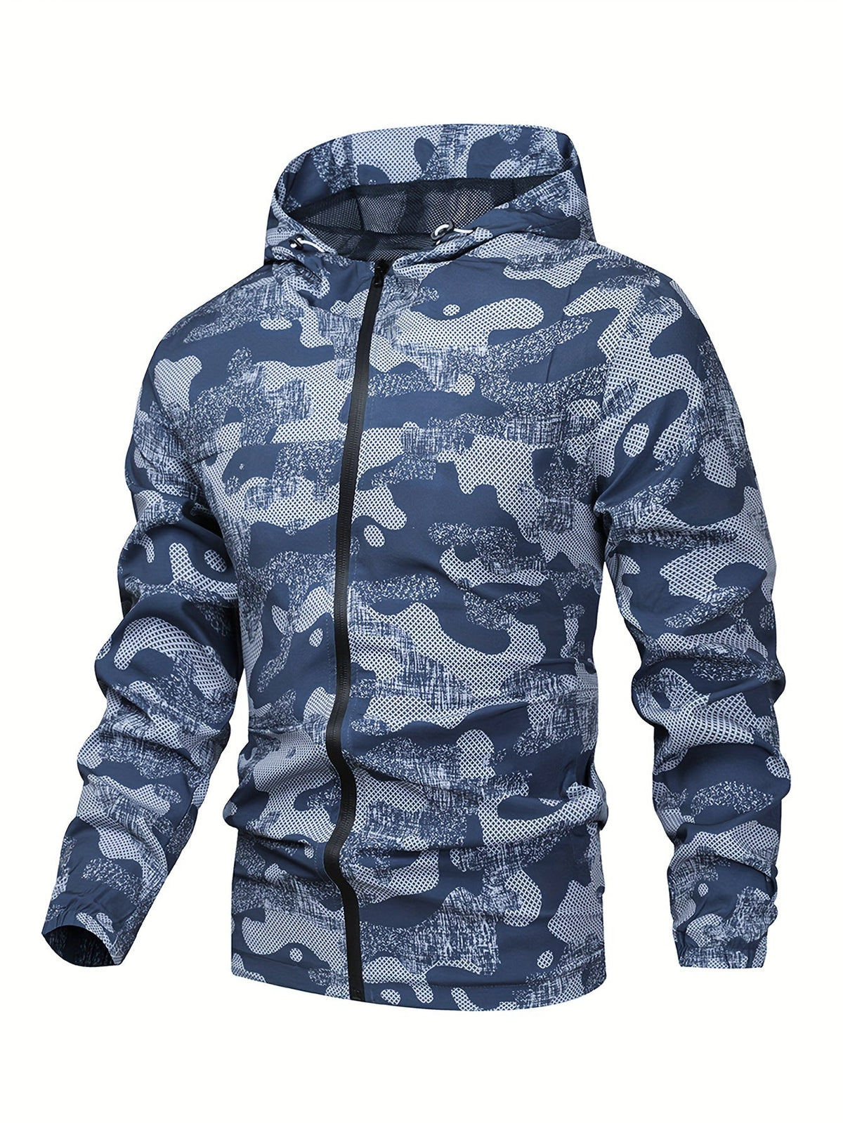 Tom | Kleurblok gehoodiede zip-up jas voor heren