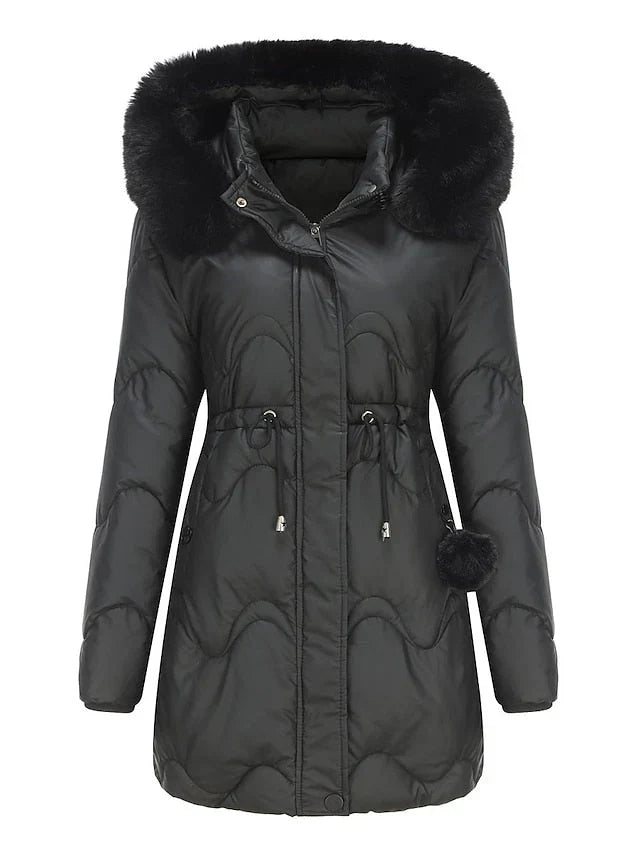 Elegante gevoerde Dames winter jas - Viviene