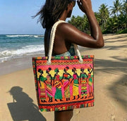 Melanin Queens Roze | Gewatteerde strandtas