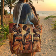 Melanin Queens | Gewatteerde strandtas