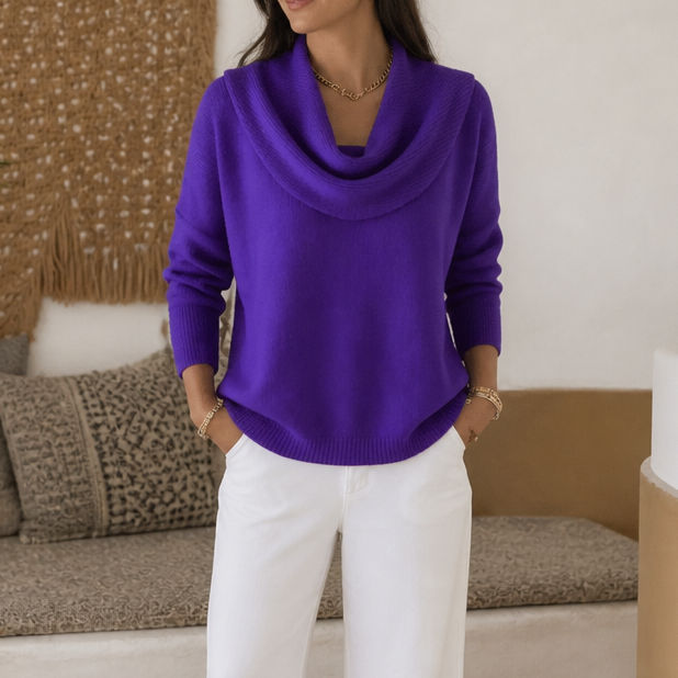 Draveline – Trui met Kraag en Drape