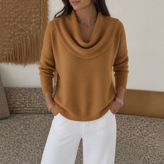 Draveline – Trui met Kraag en Drape