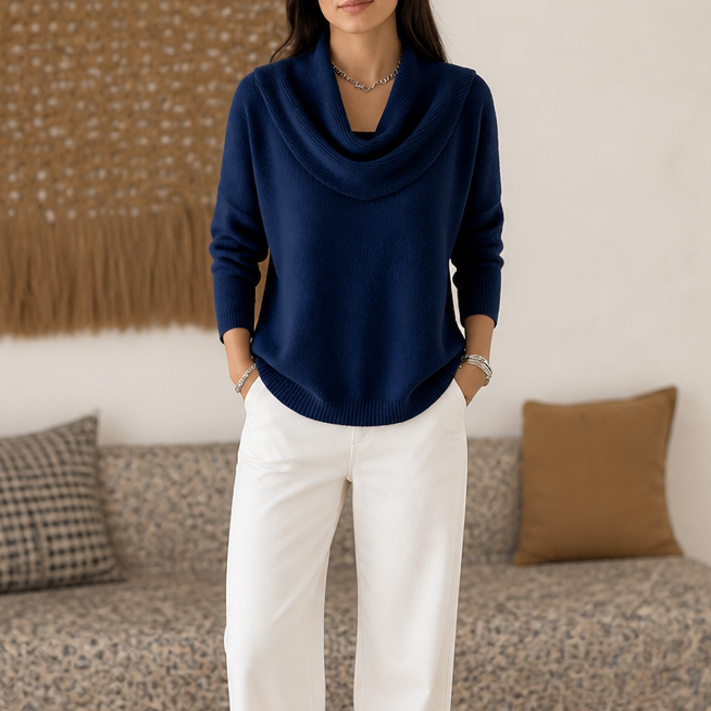 Draveline – Trui met Kraag en Drape