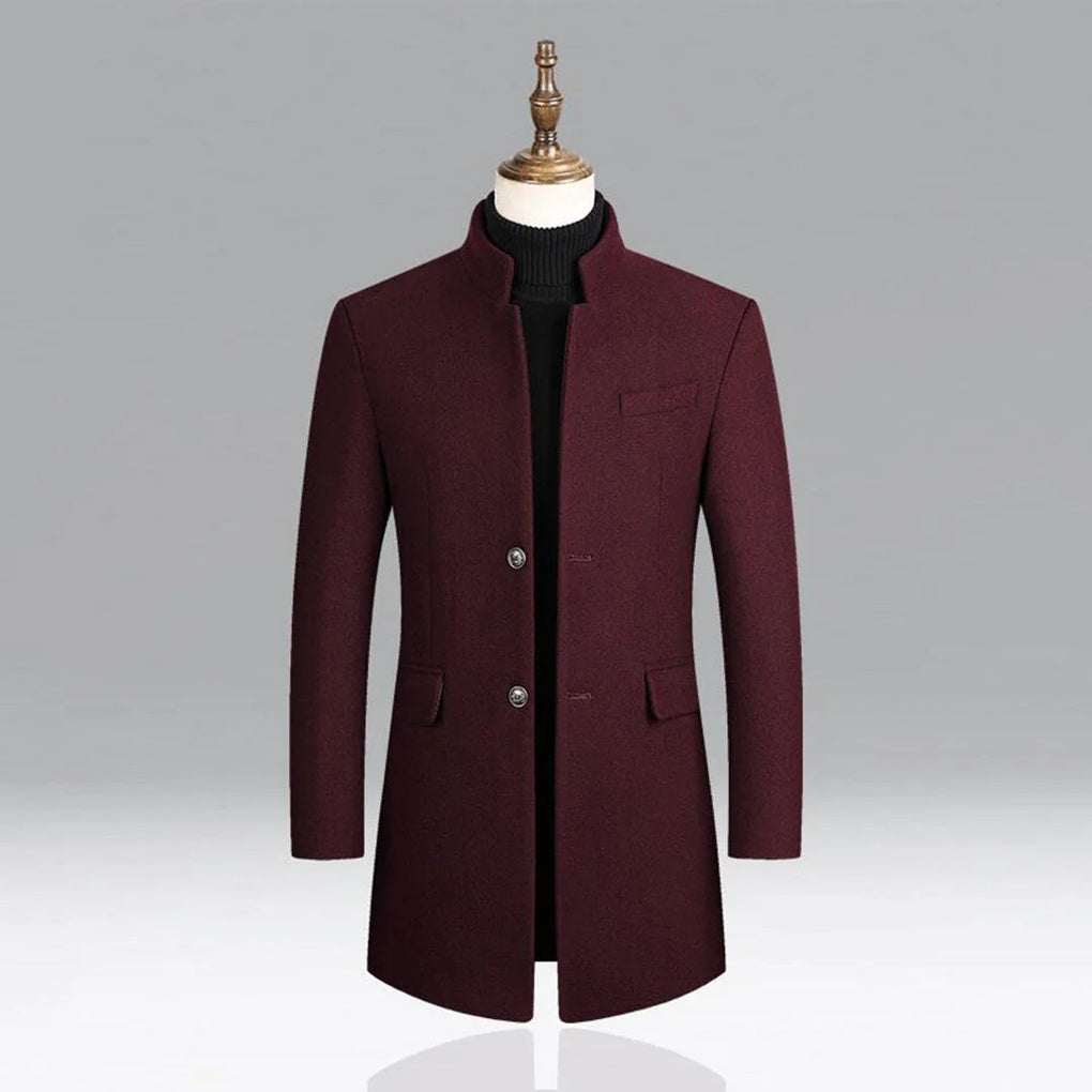 Elegante klassieke herenjas, tijdloze formele laag