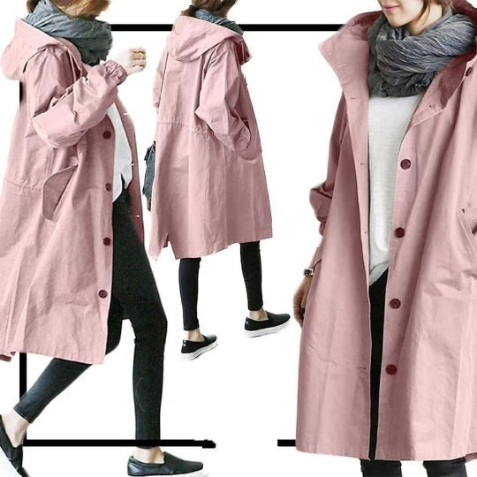 Van Laar | Waterdichte en winddichte trenchcoat voor vrouwen met capuchon