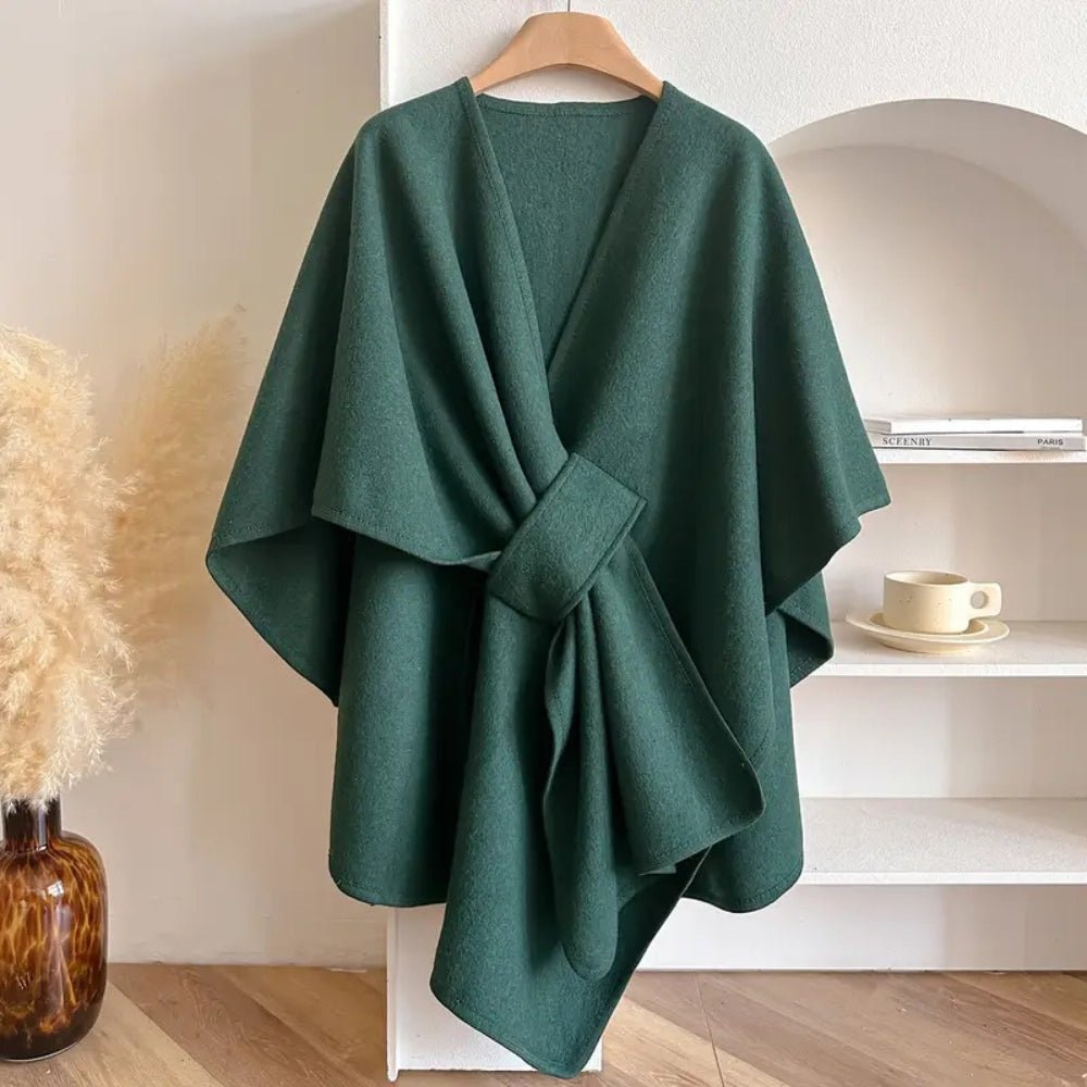 WINDWRAP – Luxe poncho-sjaal-jack voor alle seizoenen