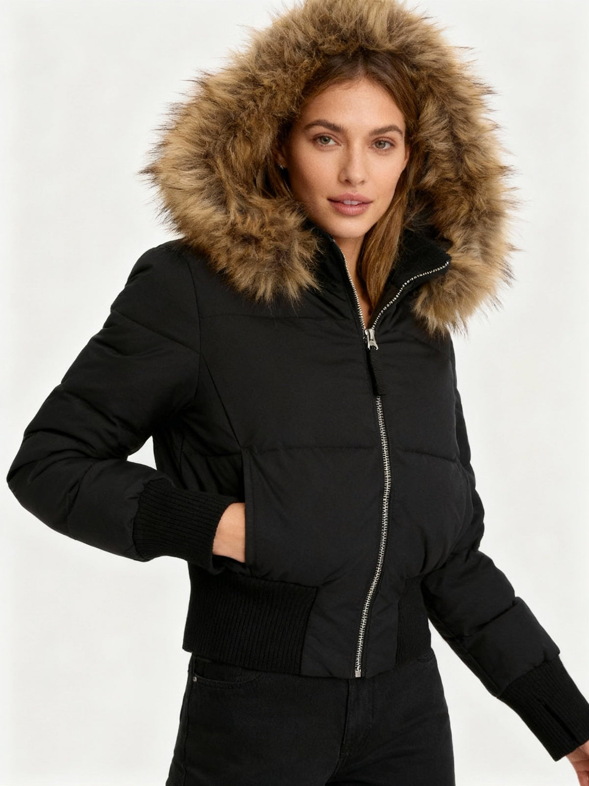 Van Laar | Dames Puffer Jast met Neppelzen Kap