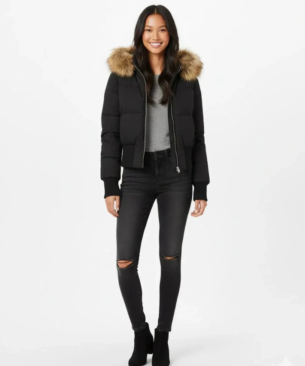 Van Laar | Dames Puffer Jast met Neppelzen Kap