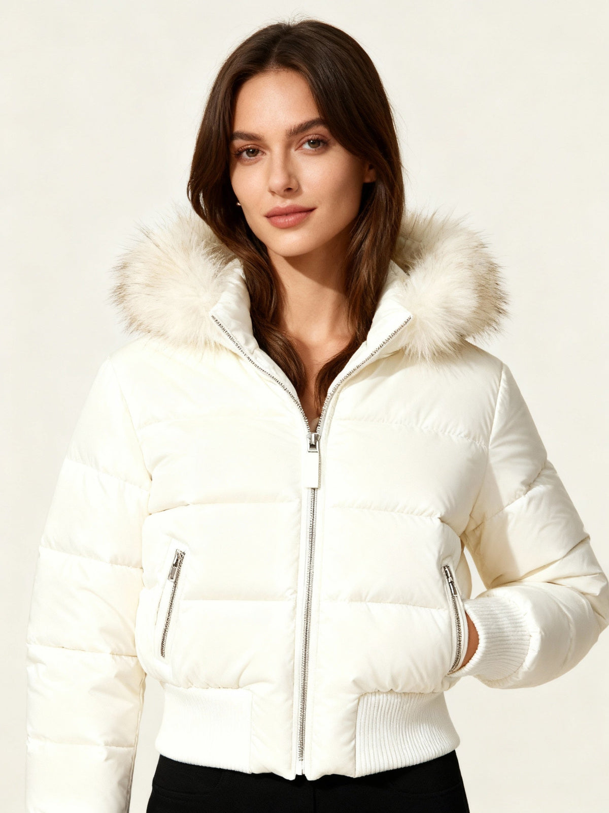 Van Laar | Dames Puffer Jast met Neppelzen Kap