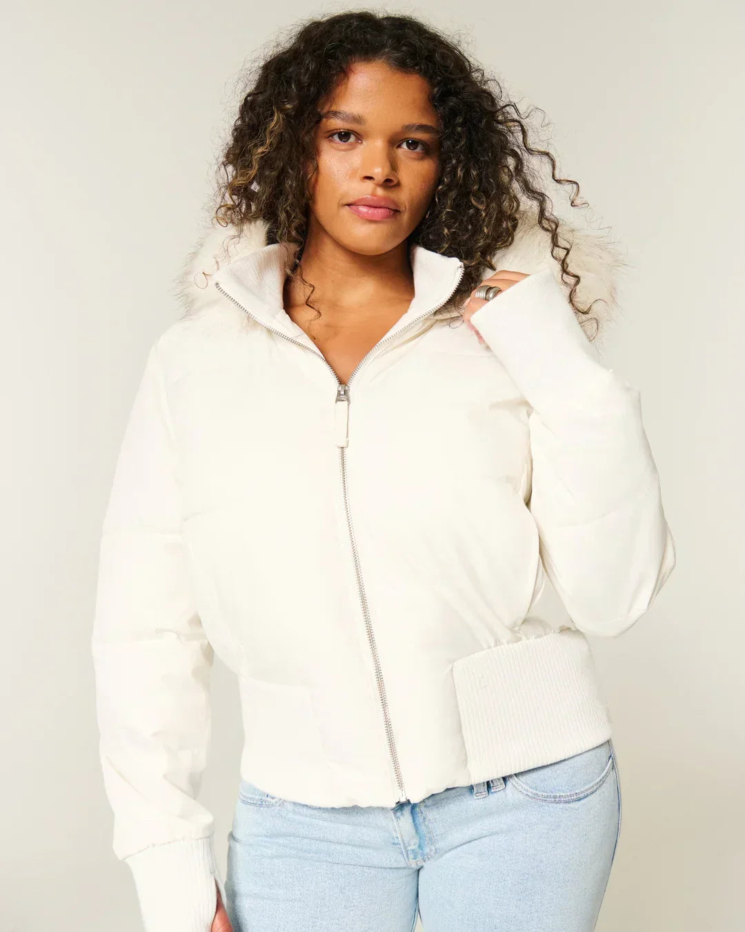 Van Laar | Dames Puffer Jast met Neppelzen Kap
