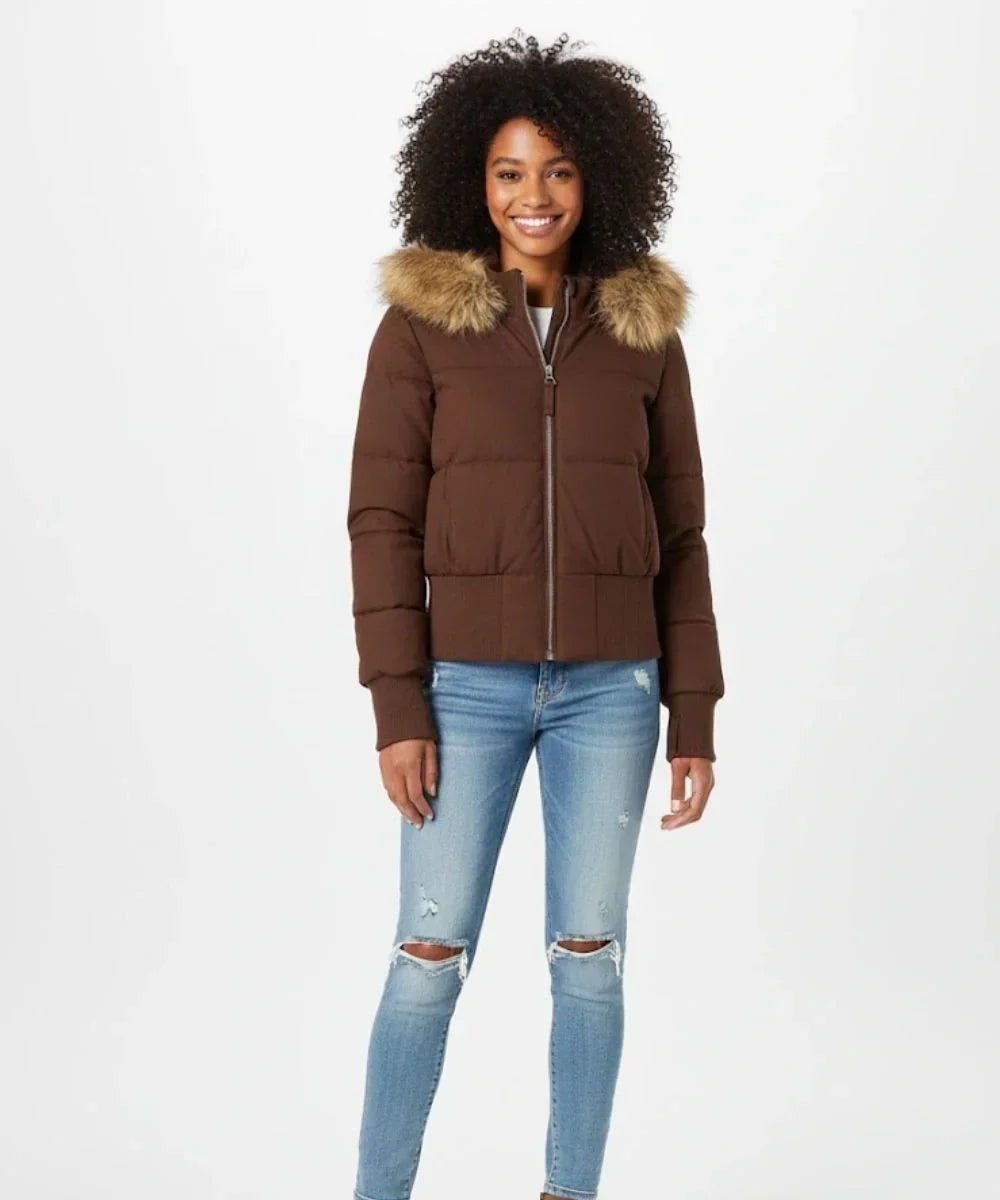 Van Laar | Dames Puffer Jast met Neppelzen Kap