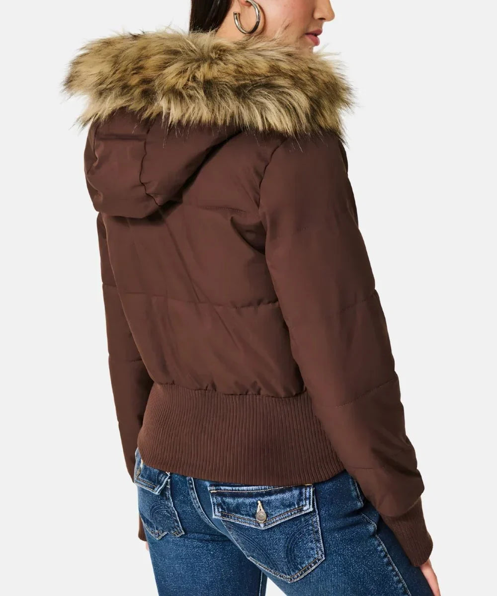 Van Laar | Dames Puffer Jast met Neppelzen Kap